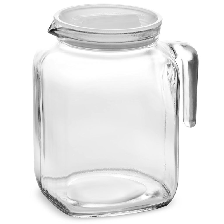 Bormioli Rocco Hermetic Seal Glass Pitcher With Lid And Spout 68 Ounce